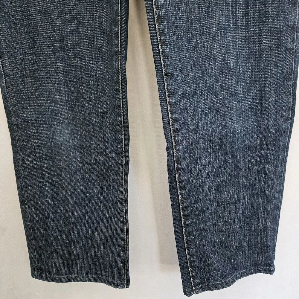 Tory Burch Jeans Womens 31x25.75 Cropped Jean Straight Blue Dark Wash Mid Rise - Picture 11 of 15